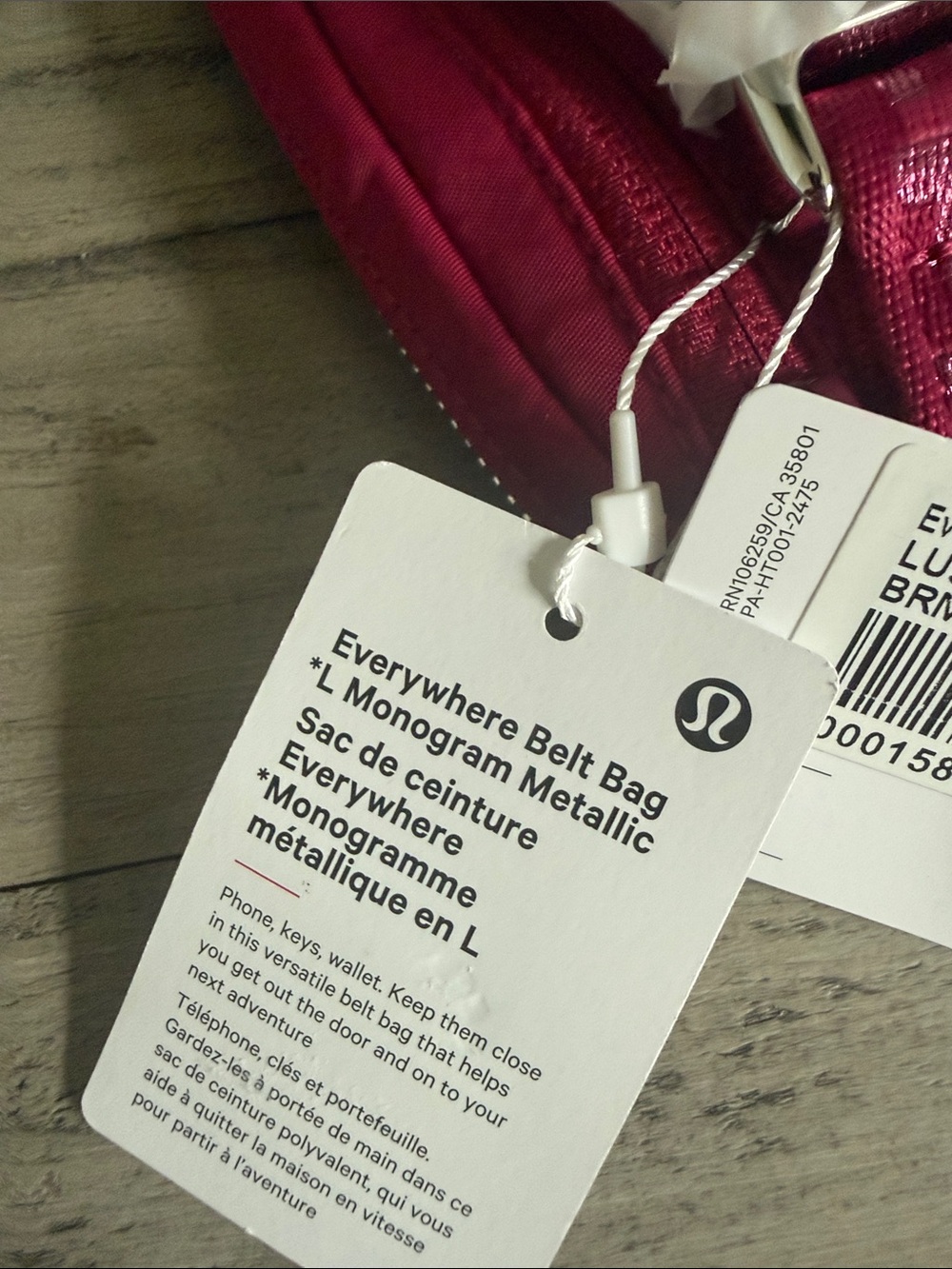 Lululemon Everywhere Belt Bag *L* Monogram Metallic - Picture 5 of 6